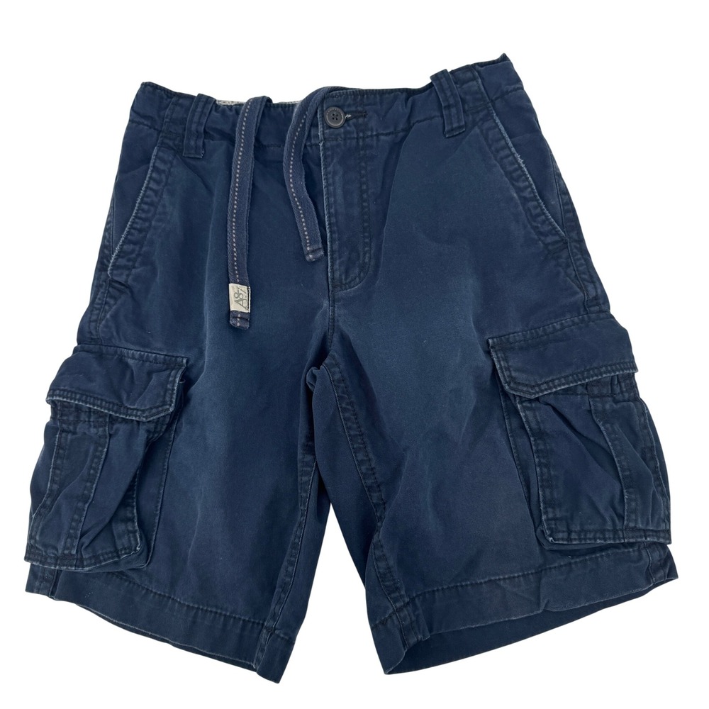 Y2k Aeropostale Cargo Shorts Mens 29 Navy Blue Cotton Utility Draw Baggy Heavy